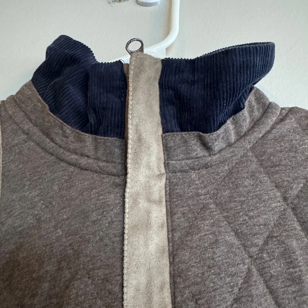 Southern Marsh Brown Quilted Sweatshirt - Picture 6 of 14